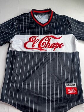 Hudson Jeans El Chapo Black Pinstripe Short-Sleeve Shirt